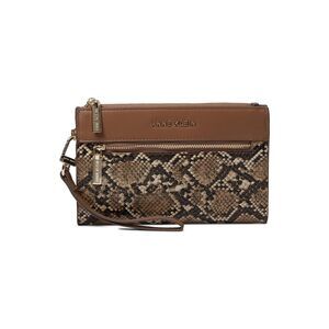 9756 AK snake trimmed zip clutch with wristlet